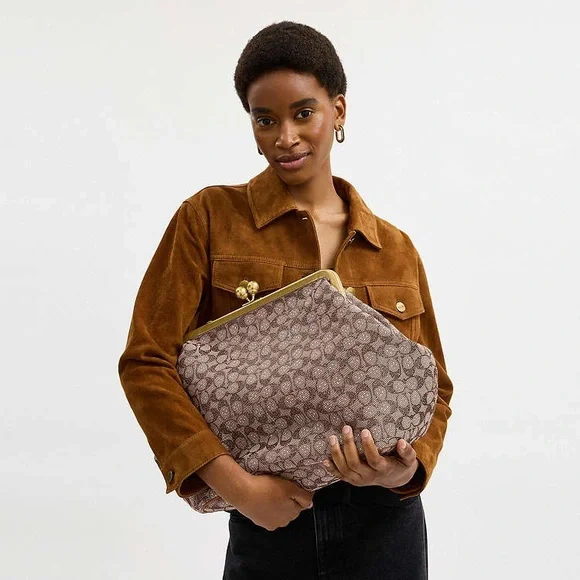 COACH CRYSTAL FRAME KISSLOCK - Picture 5 of 6